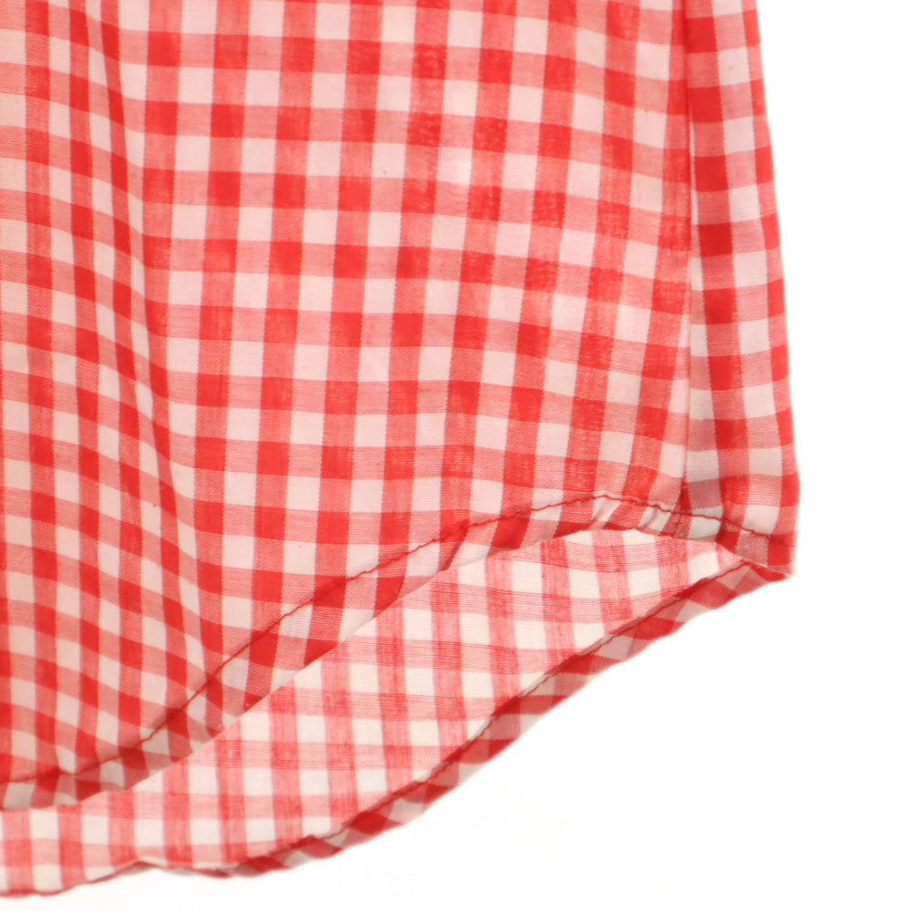 ROEBUCKS ローバックス 80s ヴィンテージ チェック柄 長袖 ウエスタンシャツ M レッド 他 メンズ