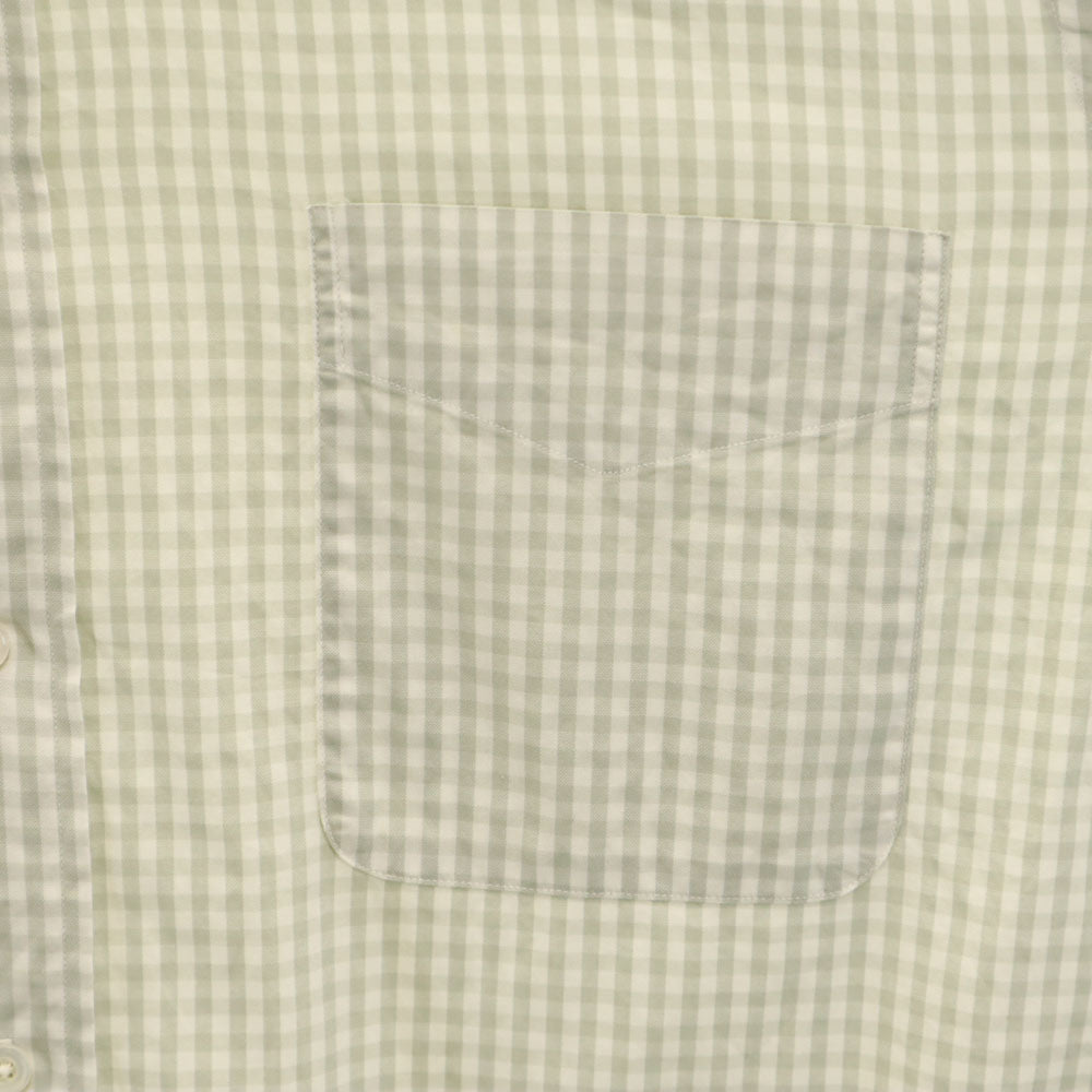 HERMES エルメス フランス製 オールド チェック柄 長袖 ボタンダウンシャツ 42 ホワイト 他 メンズ