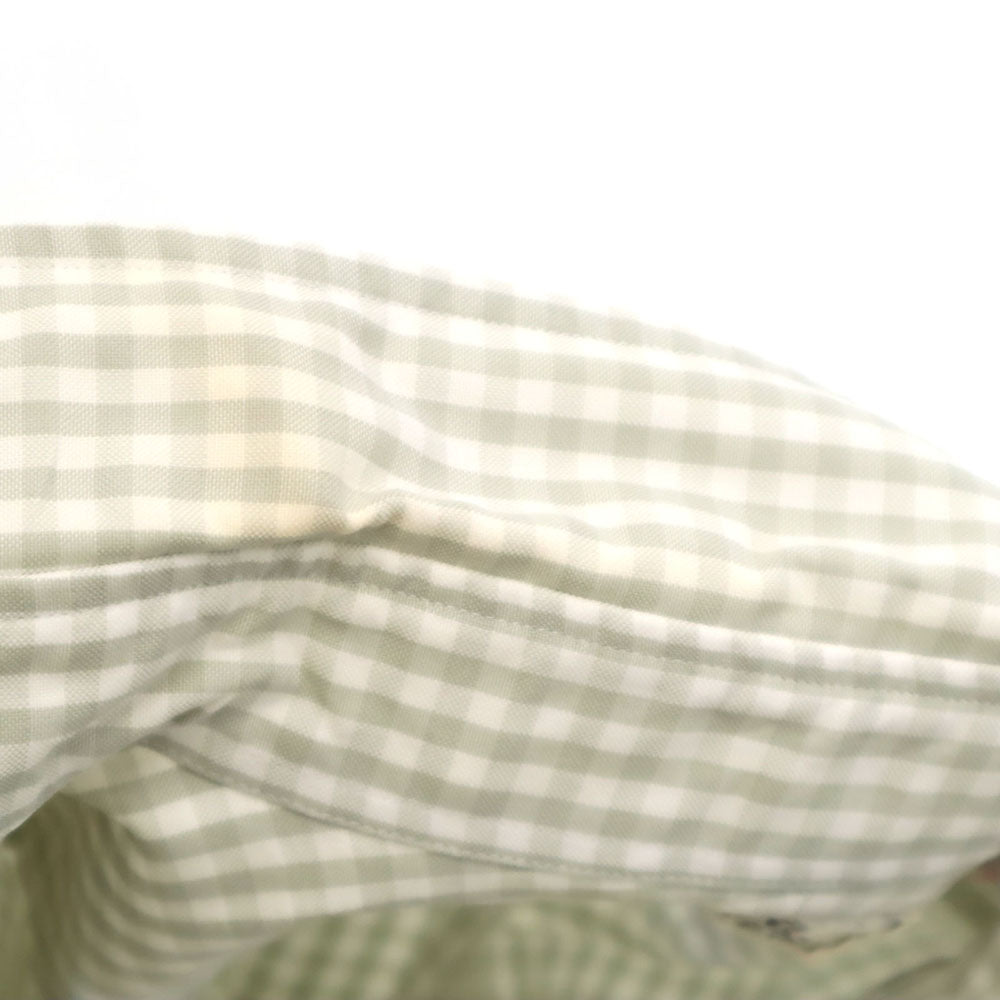 HERMES エルメス フランス製 オールド チェック柄 長袖 ボタンダウンシャツ 42 ホワイト 他 メンズ