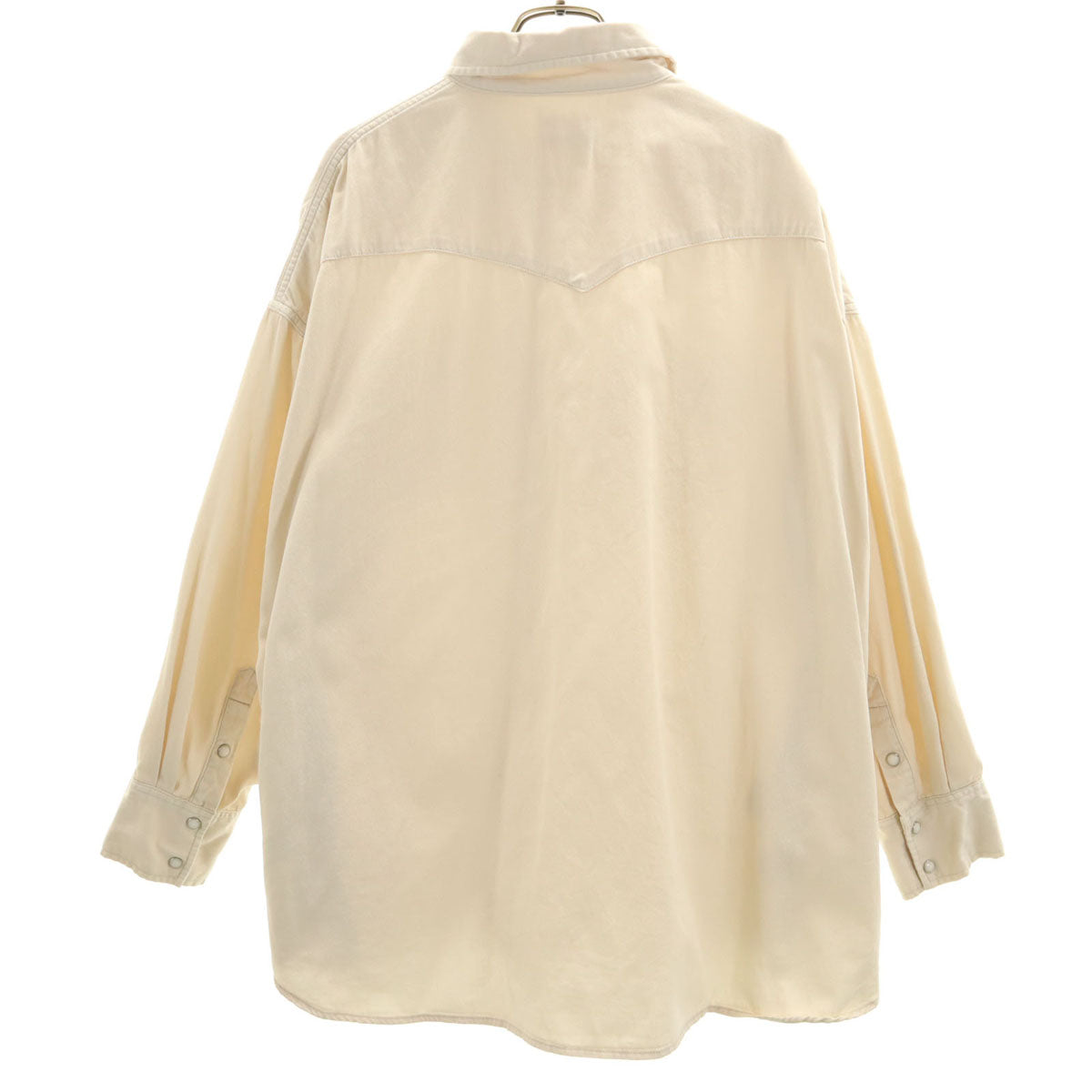 Wrangler ラングラー 長袖 ウエスタンシャツ S ベージュ メンズ