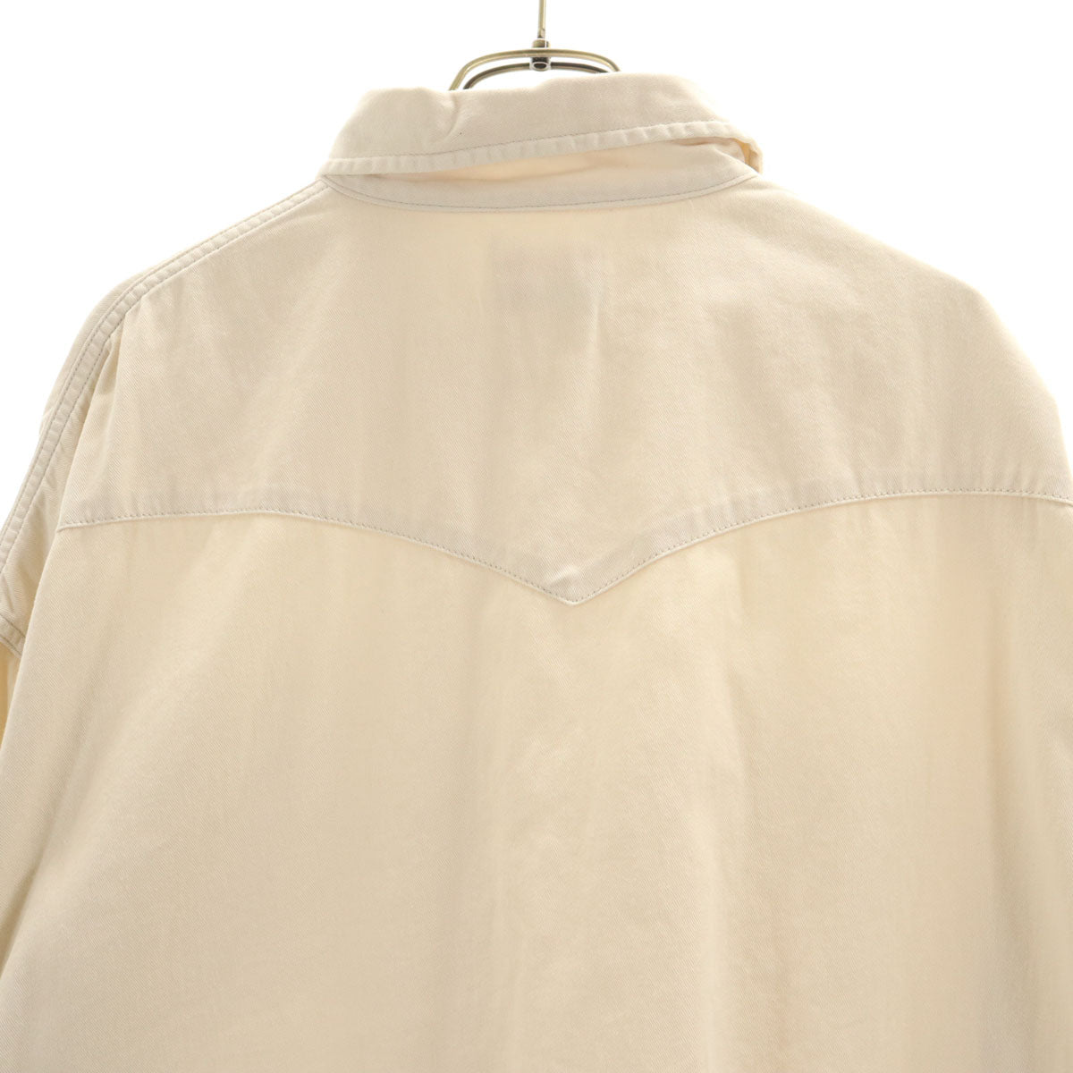 Wrangler ラングラー 長袖 ウエスタンシャツ S ベージュ メンズ