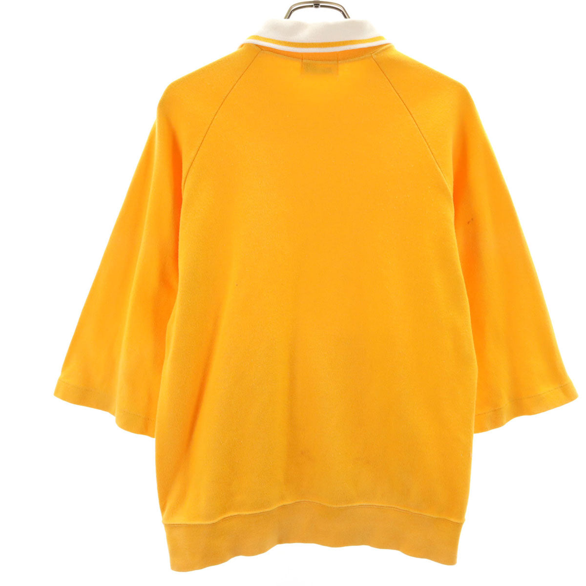 Disney ディズニー オールド ミッキマウス 7分袖 スウェット トレーナー イエロー レディース