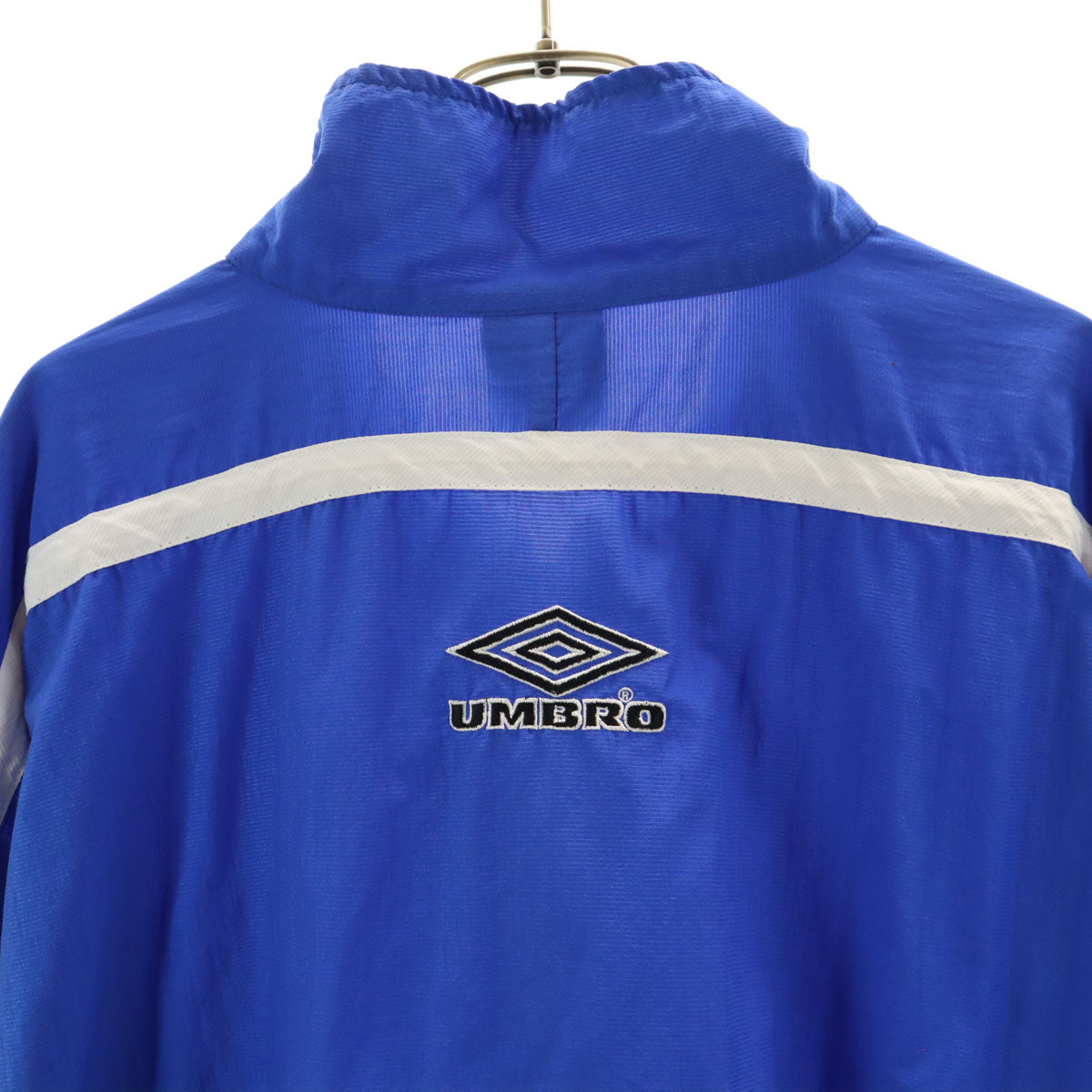 umbro アンブロ 90s オールド ハーフジップ ナイロンジャケット L ブルー プルオーバー メンズ