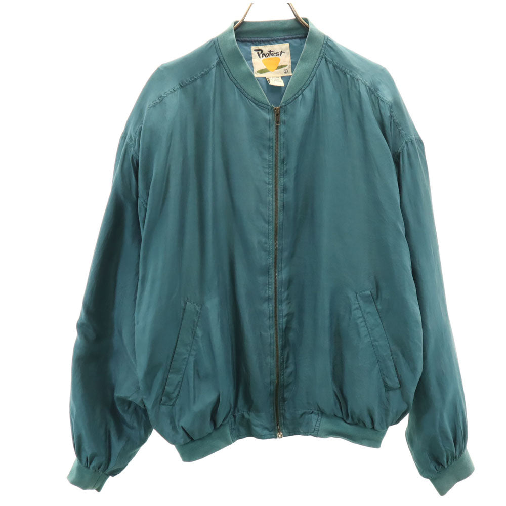 プロテスト 90s シルク オールド ブルゾン L グリーン系 ジャケット メンズ