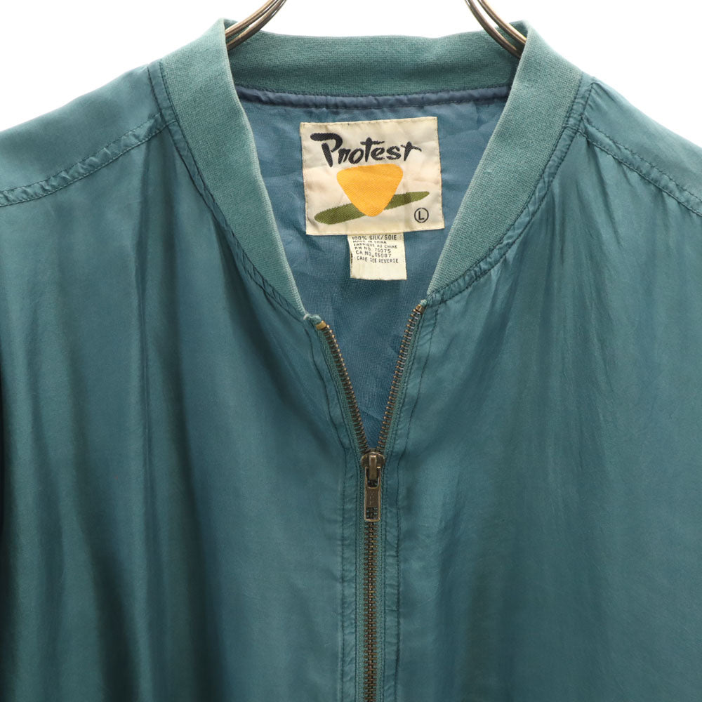 プロテスト 90s シルク オールド ブルゾン L グリーン系 ジャケット メンズ