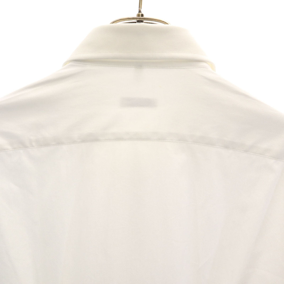 SalvatoreFerragamo サルバトーレフェラガモ ルーマニア製 長袖 コットンシャツ 42 ホワイト 元袋付き メンズ