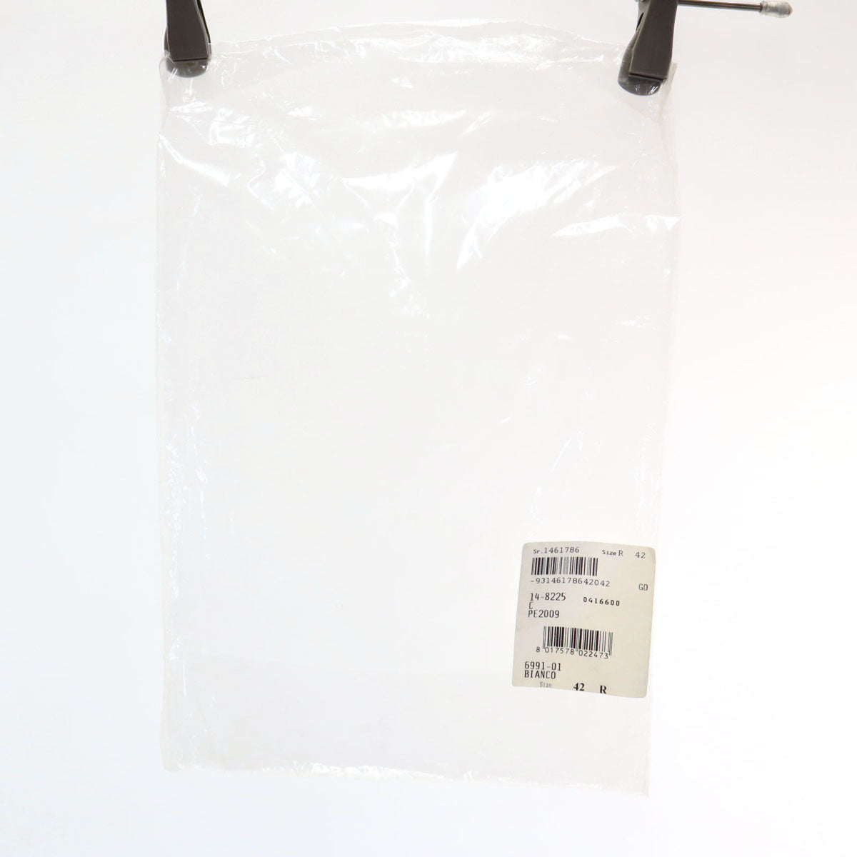 SalvatoreFerragamo サルバトーレフェラガモ ルーマニア製 長袖 コットンシャツ 42 ホワイト 元袋付き メンズ