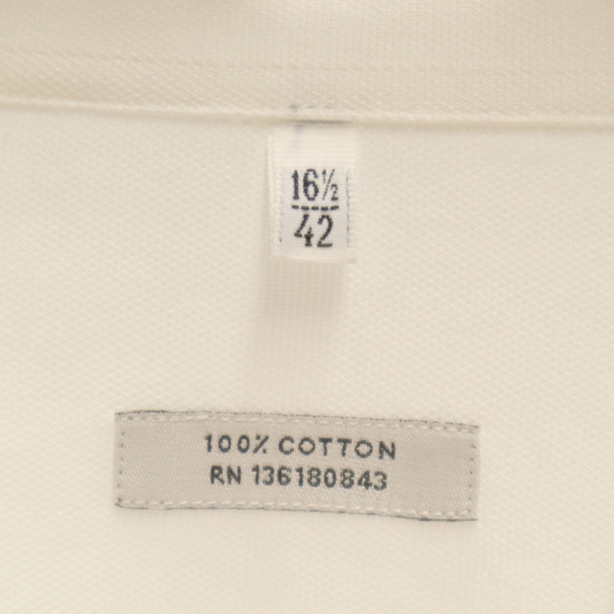 SalvatoreFerragamo サルバトーレフェラガモ ルーマニア製 長袖 コットンシャツ 42 ホワイト 元袋付き メンズ