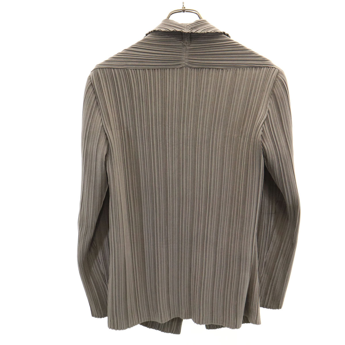 ISSEY MIYAKE イッセイミヤケ 90s オールド 日本製 プリーツ テーラードジャケット 3 ベージュ レディース