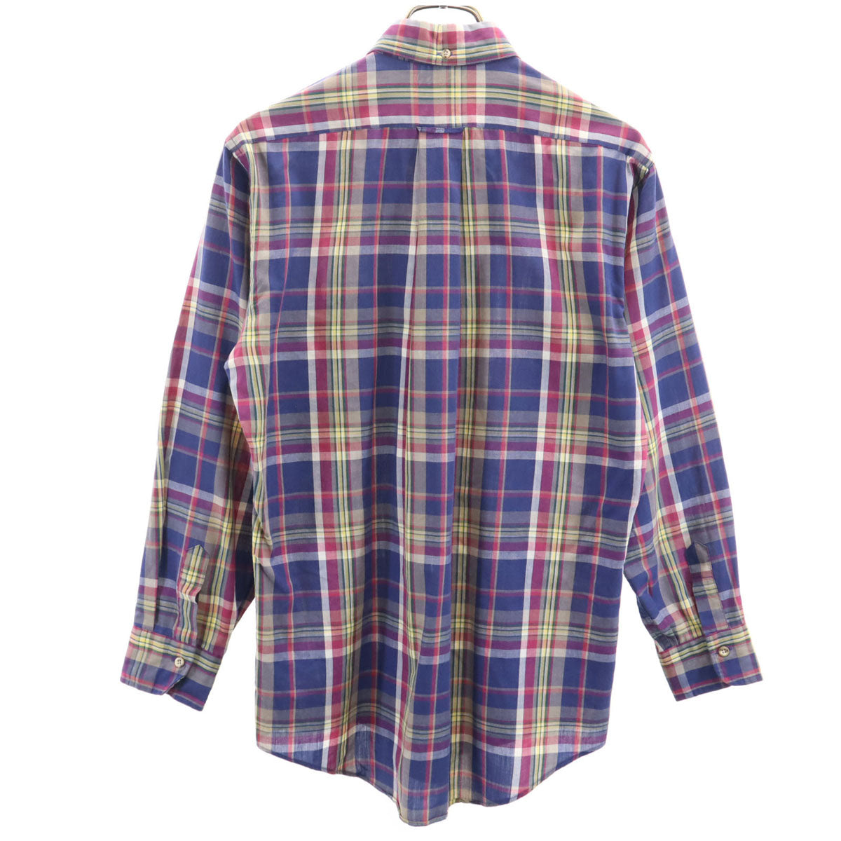GANT ガント 80s ヴィンテージ チェック柄 長袖 Foxhunt Plaid ボタンダウンシャツ M マルチ メンズ