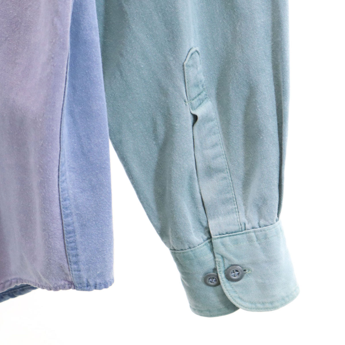 NUOVO JEANSWEAR 90s オールド 長袖 ボタンダウンシャツ M ブルー系 メンズ