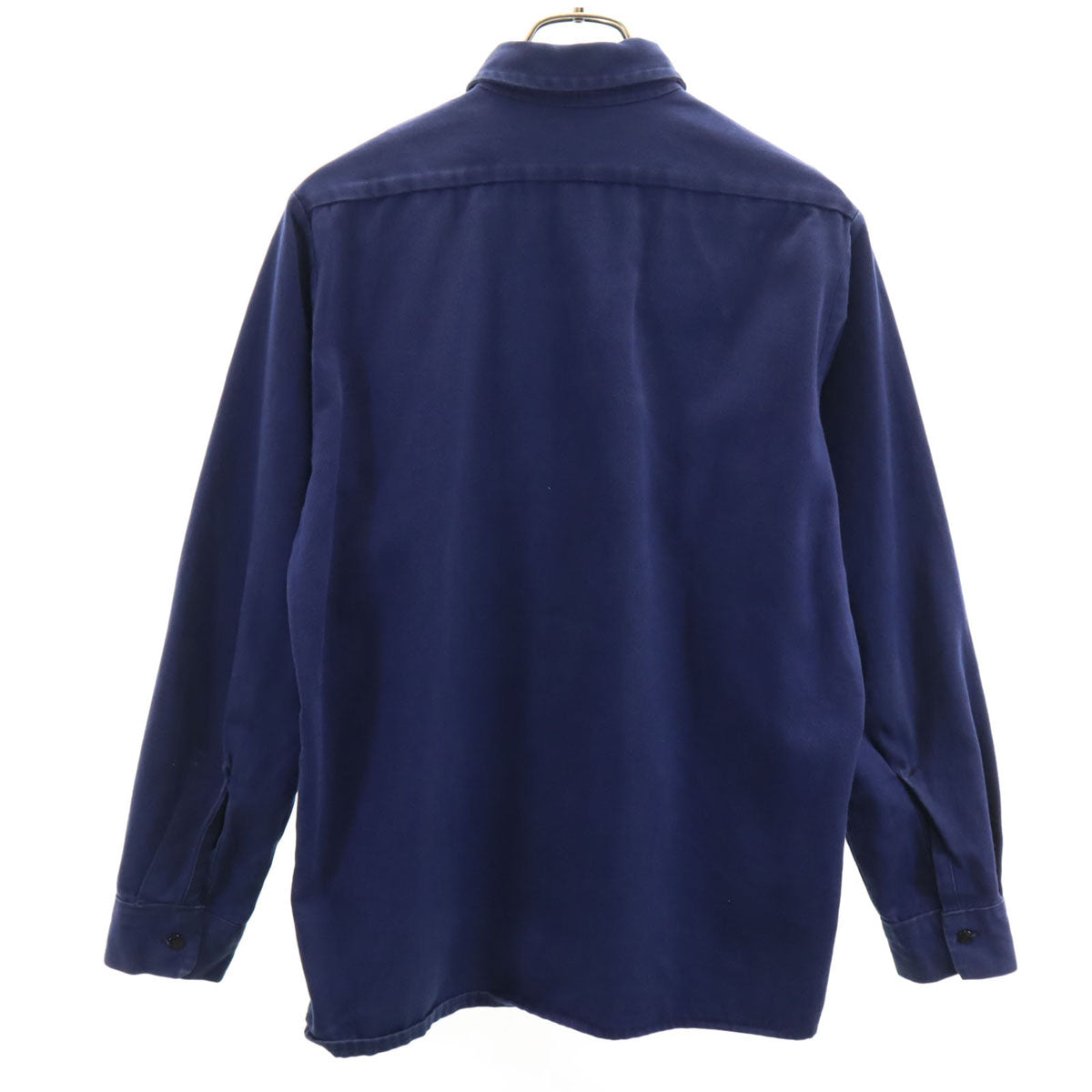 VINTAGE ヴィンテージ 80s 長袖 シャツ ネイビー メンズ