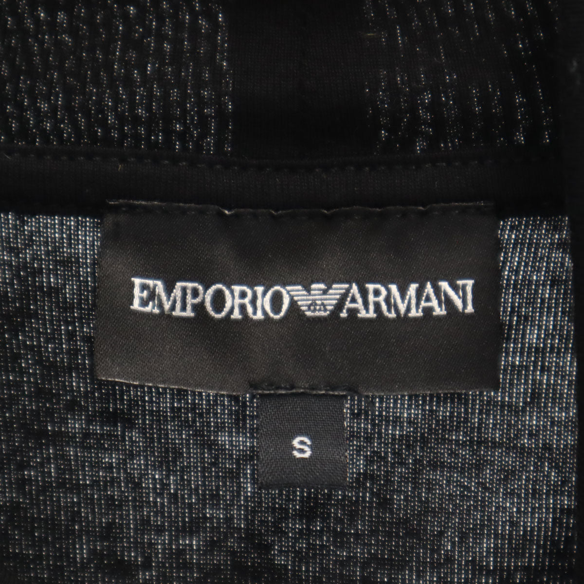 Emporio Armani エンポリオアルマーニ 長袖 モックネック カットソー S ブラック メンズ