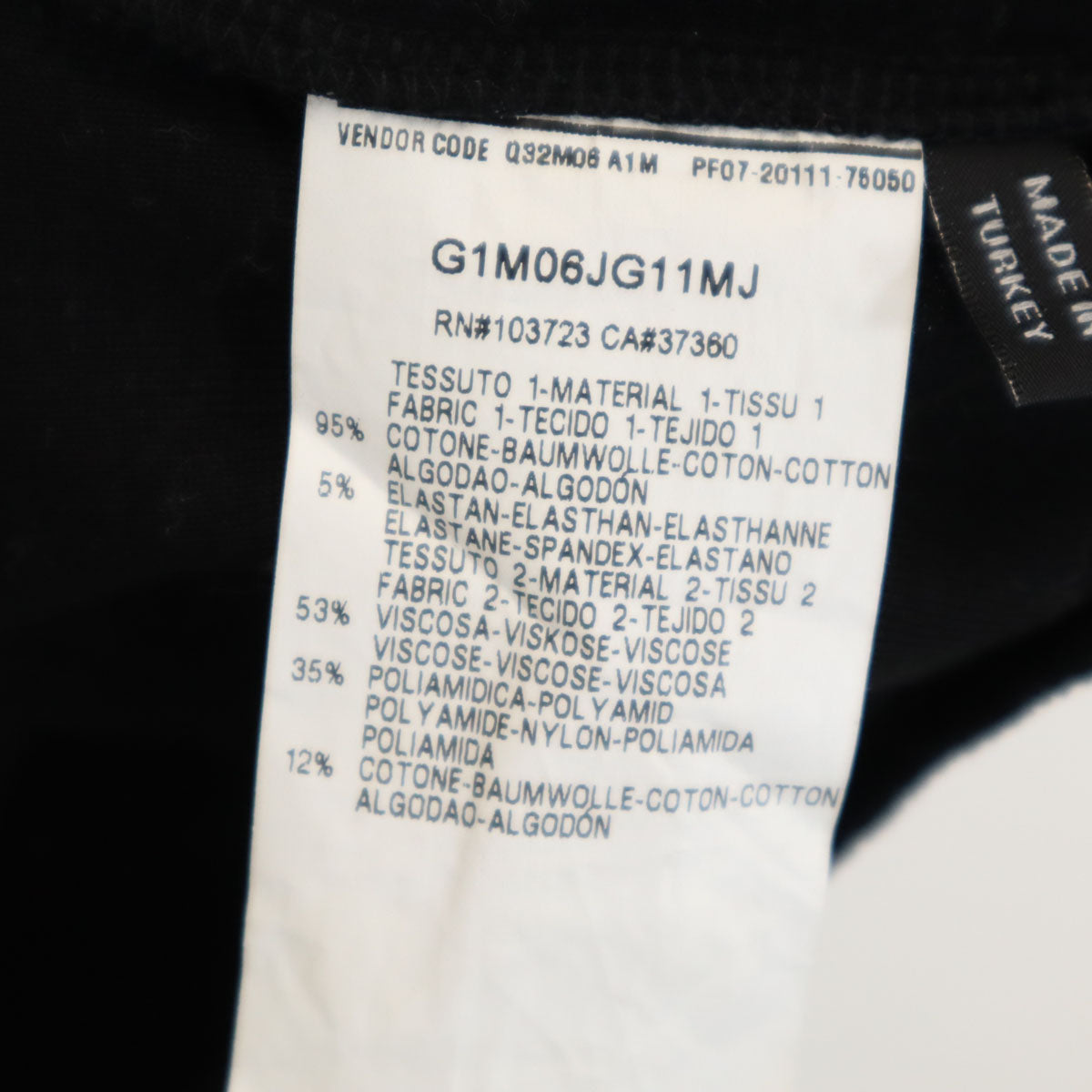 Emporio Armani エンポリオアルマーニ 長袖 モックネック カットソー S ブラック メンズ