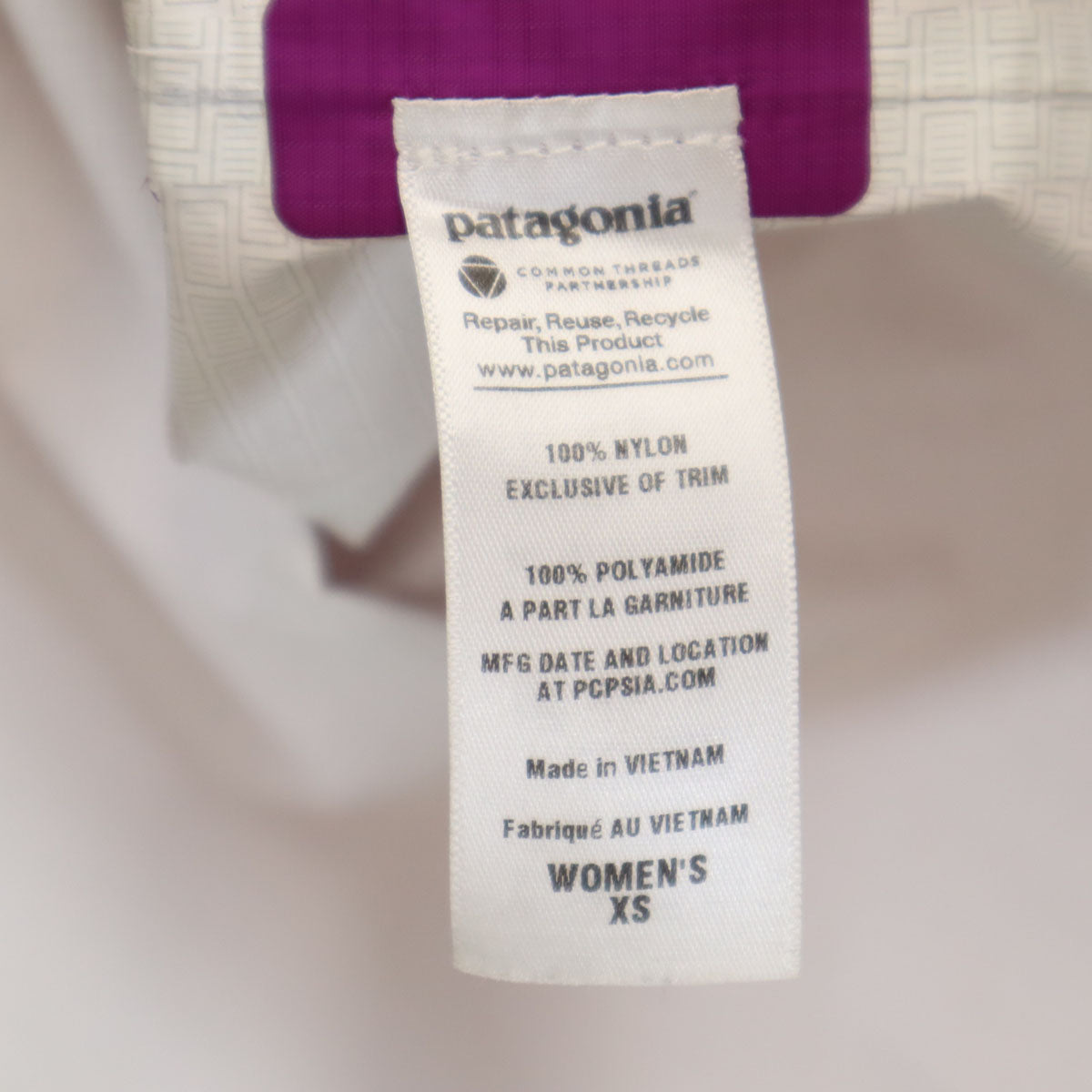patagonia パタゴニア トレントシェル ジャケット XS パープル アウトドア 83806FA13 ポケッタブル レディース