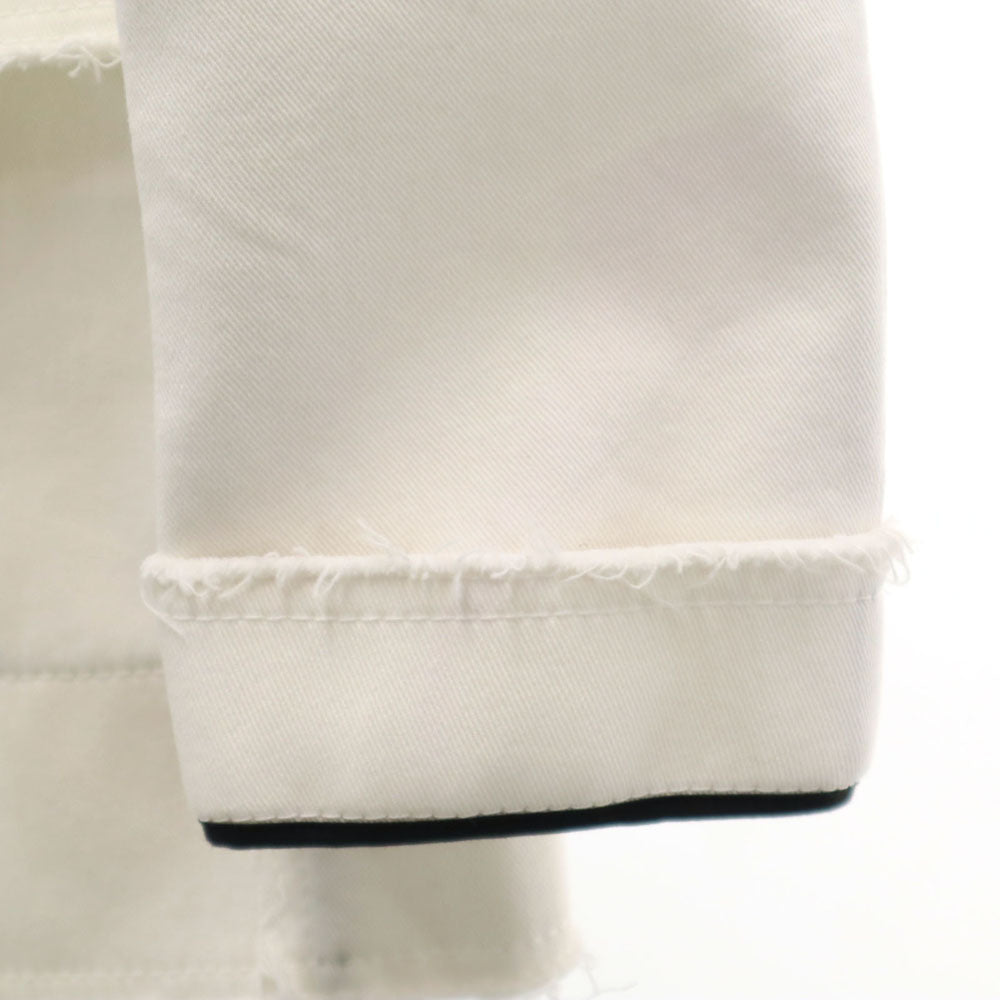 N°21 ヌメロ ヴェントゥーノ カットオフ ピーコート 48 ホワイト メンズ