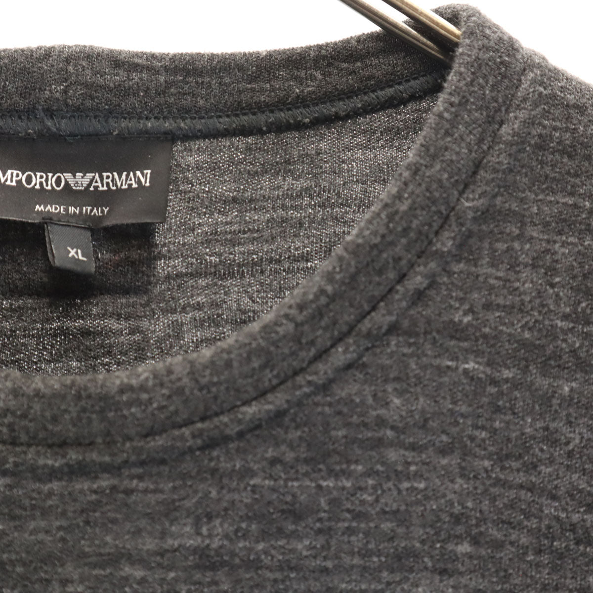 Emporio Armani エンポリオアルマーニ イタリア製 長袖 トレーナー XL ダークグレー メンズ