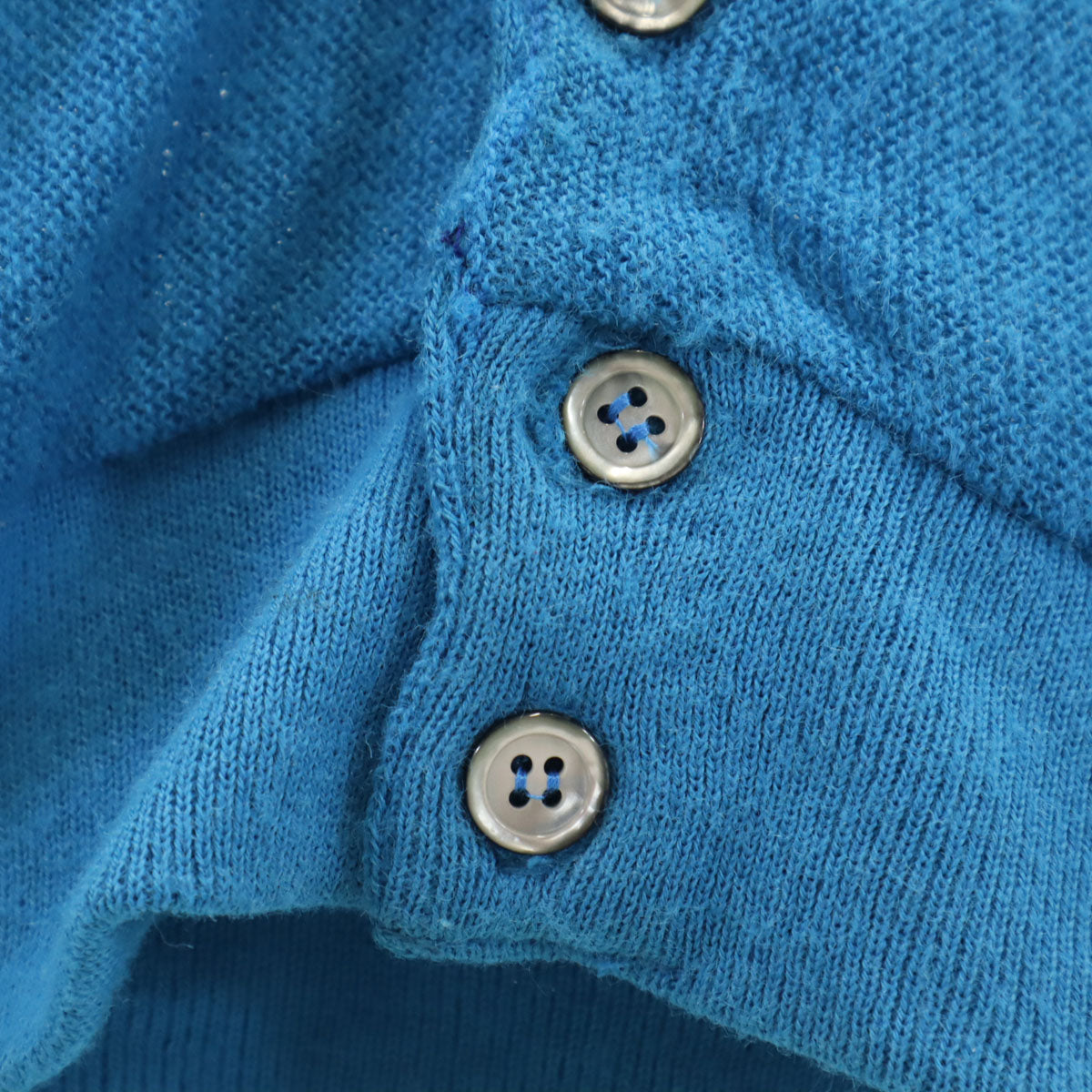 IZOD LACOSTE アイゾッドラコステ 80s ヴィンテージ 長袖 Vネック カーディガン ライトブルー メンズ