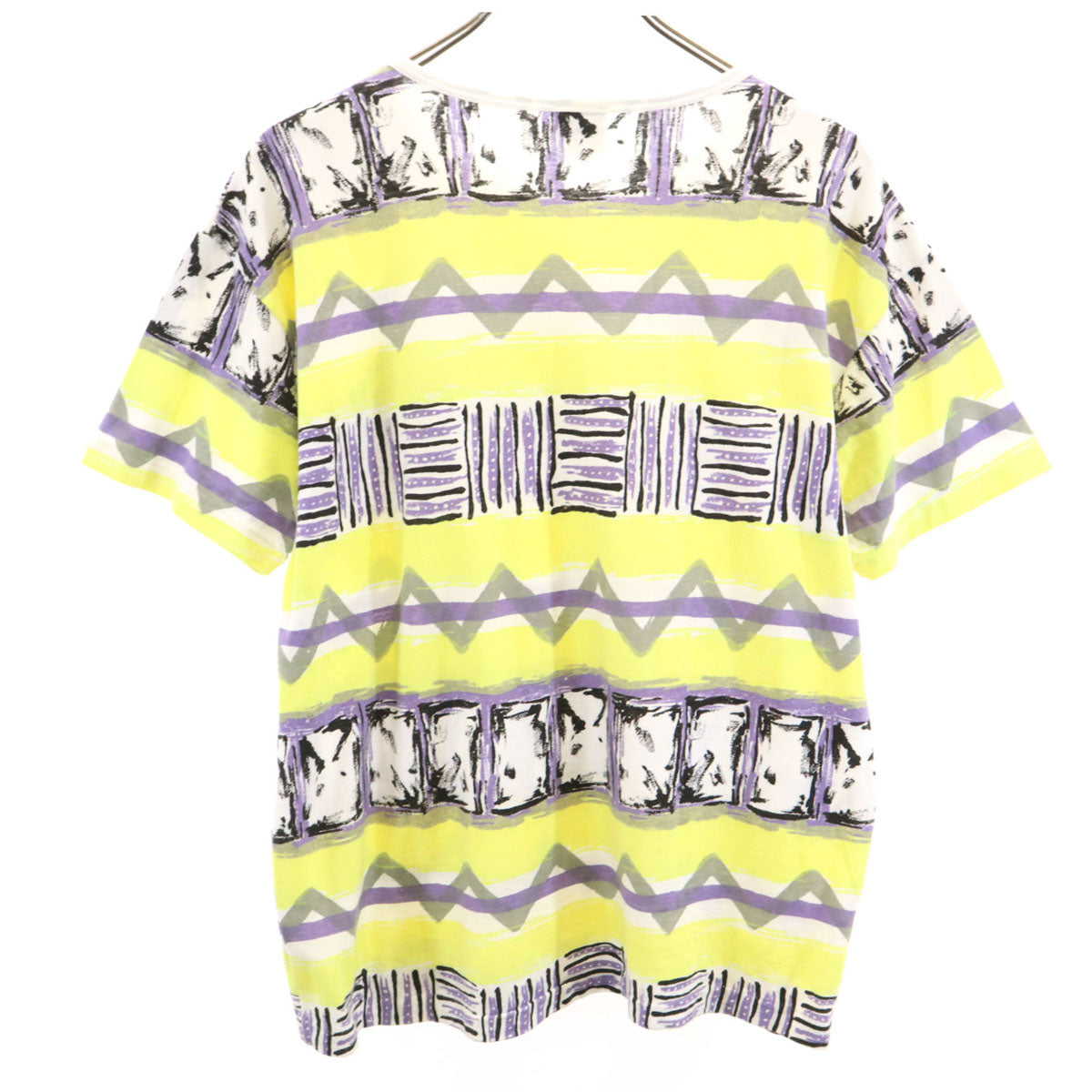 oceanpacific オーシャンパシフィック 90s オールド 総柄 半袖 シングルステッチ Tシャツ L サーフ メンズ