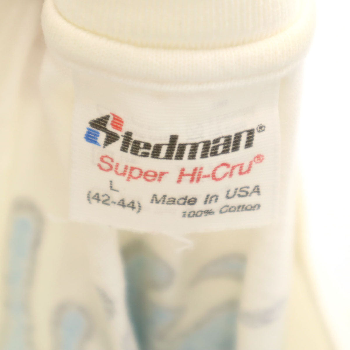 STEDMAN ステッドマン 90s オールド USA製 LIFE'S A BEACH バックプリント 半袖 サーフプリント Tシャツ L ホワイト シングルステッチ メンズ