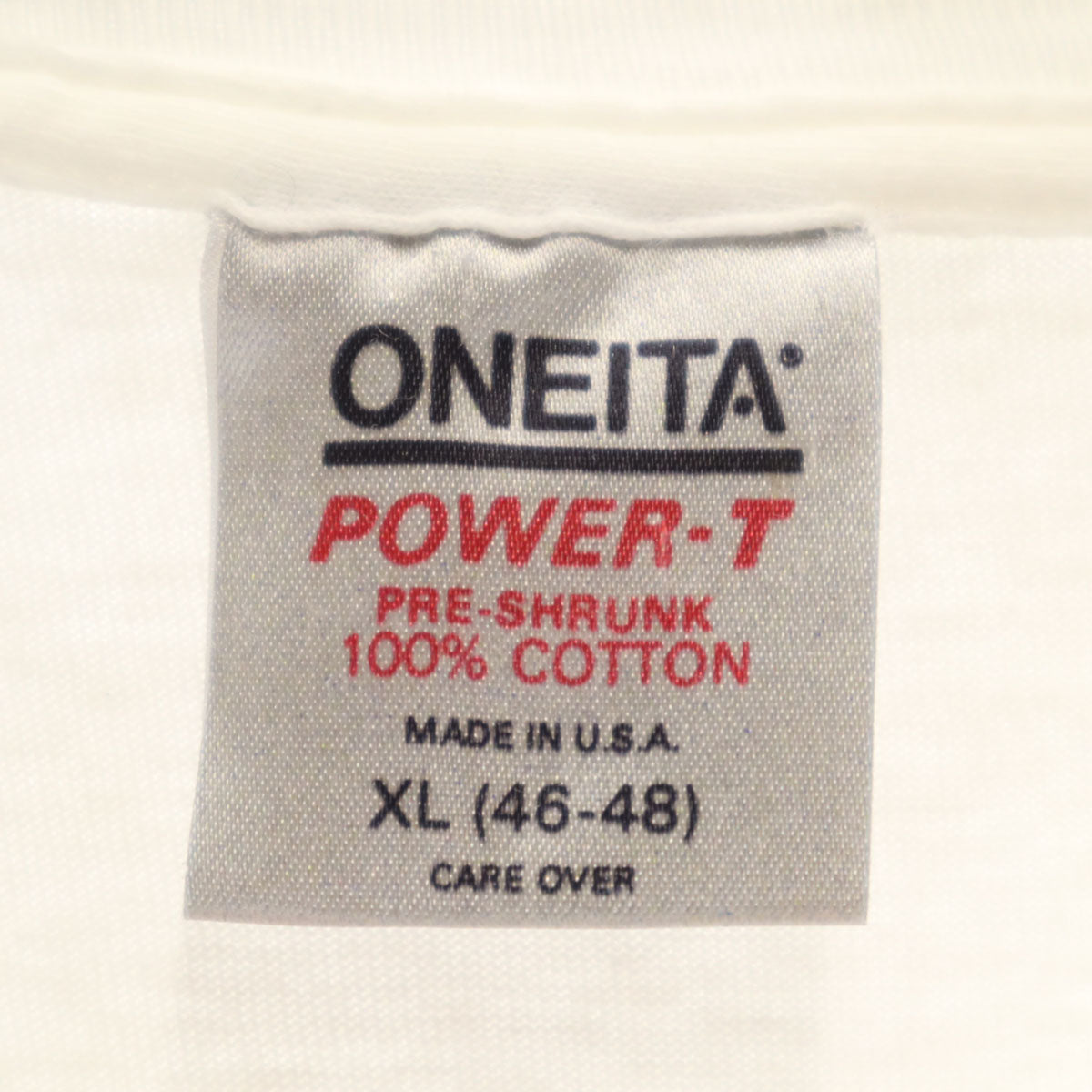 ONEITA オニータ 90s オールド USA製 mr.grandpa ジム・ベントン 半袖 プリント Tシャツ XL ホワイト シングルステッチ メンズ