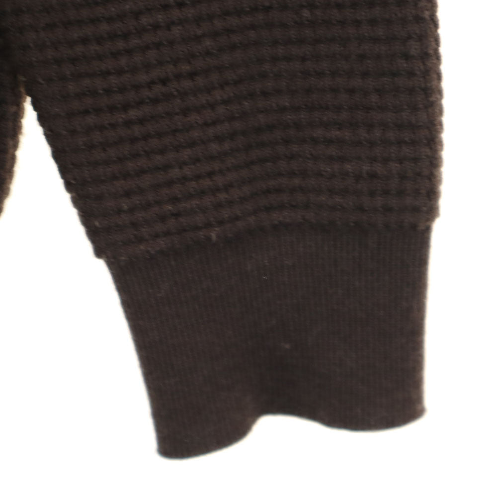 BLACK LABEL CRESTBRIDGE ブラックレーベルクレストブリッジ 中綿切替 ニットジャケット LL ブラウン レディース