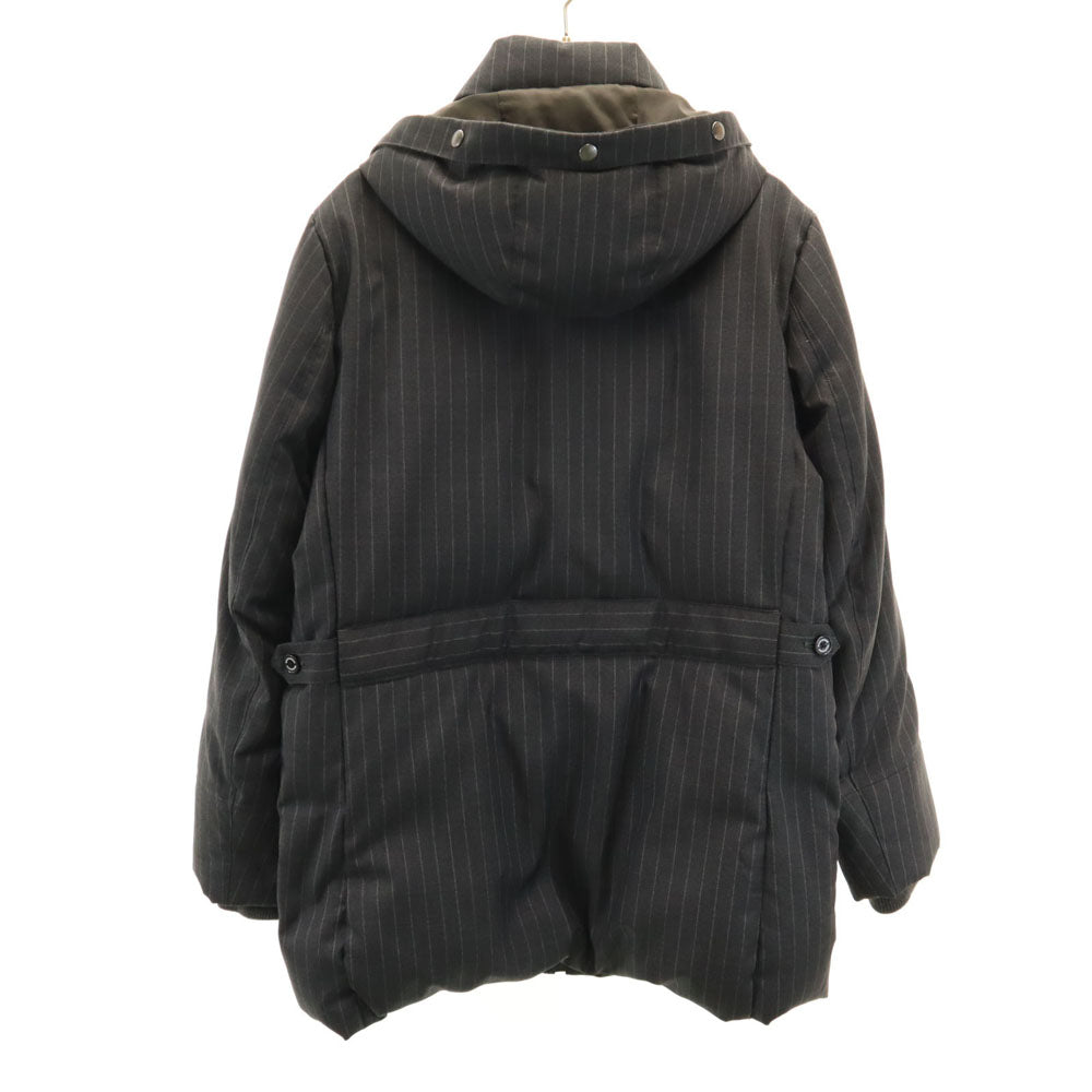 MACKINTOSH PHILOSOPHY マッキントッシュフィロソフィー ストライプ柄 ダウンジャケット 40 チャコールグレー メンズ