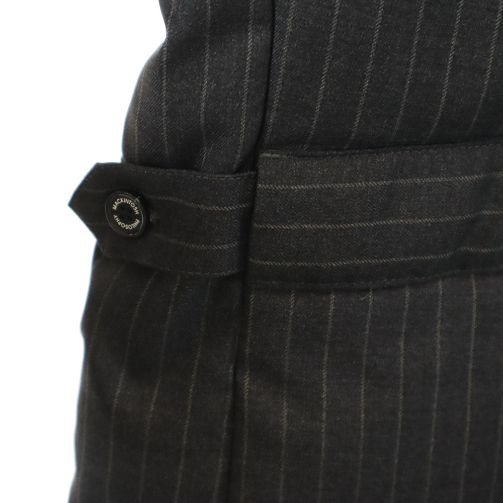 MACKINTOSH PHILOSOPHY マッキントッシュフィロソフィー ストライプ柄 ダウンジャケット 40 チャコールグレー メンズ