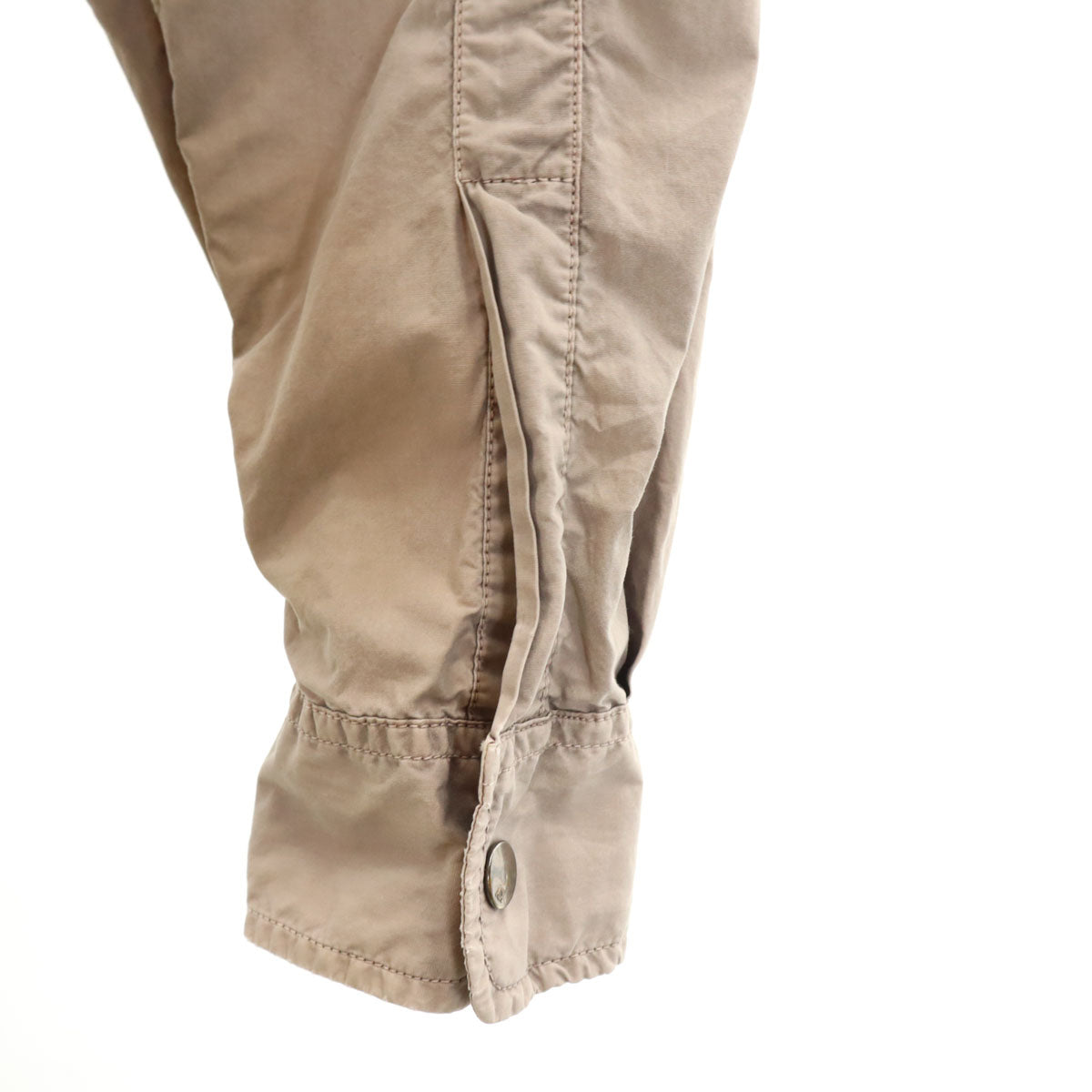 ARMANI EXCHANGE アルマーニエクスチェンジ 迷彩柄 長袖 シャツ L グレー ロールアップ メンズ