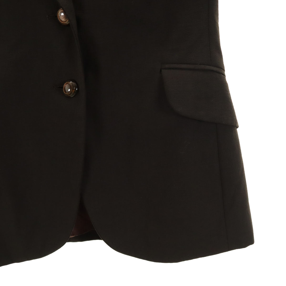 MOSCHINO モスキーノ ウールブレンド テーラードジャケット ブラウン CHEAP&CHIC レディース