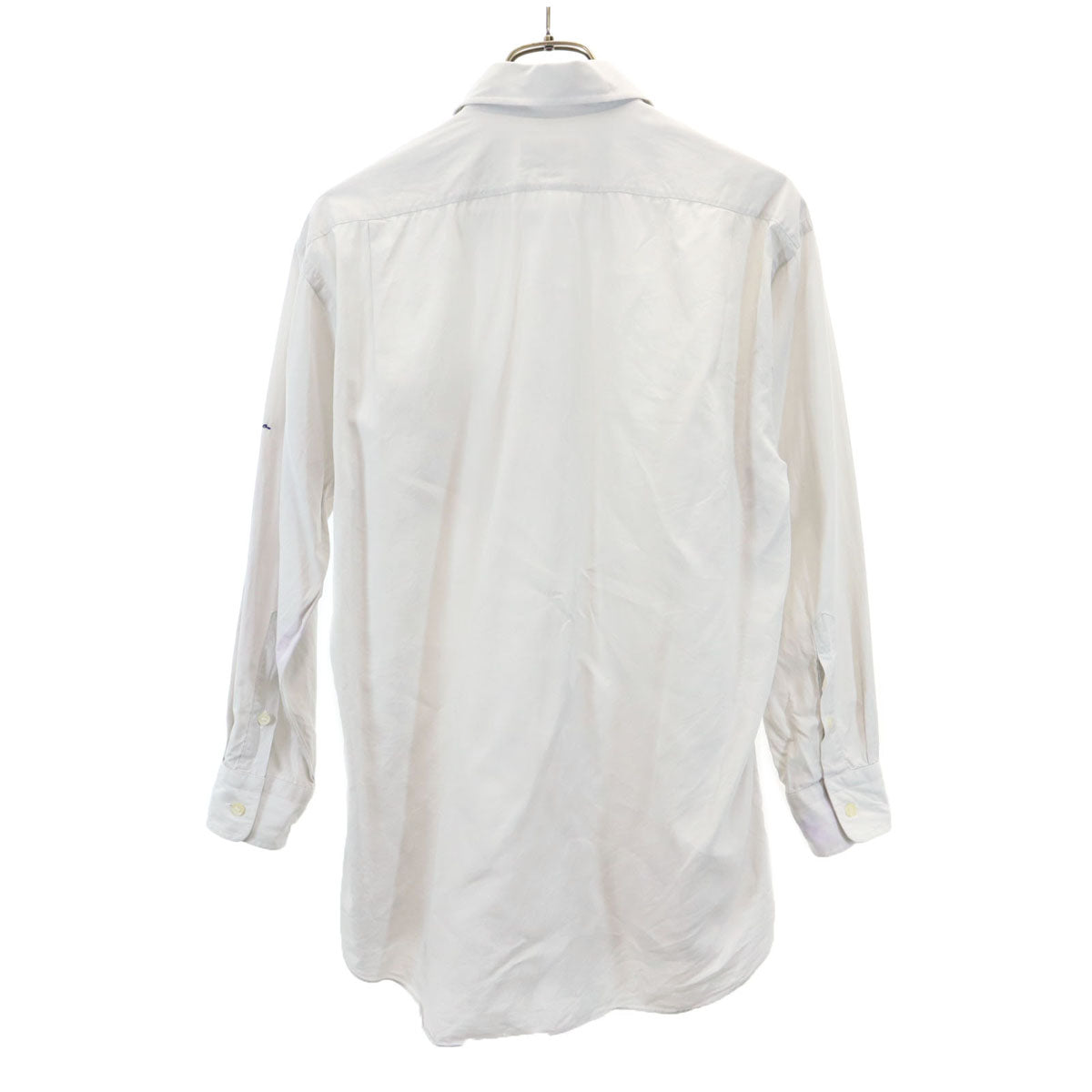 CELINE セリーヌ 長袖 コットンシャツ ホワイトグルー メンズ