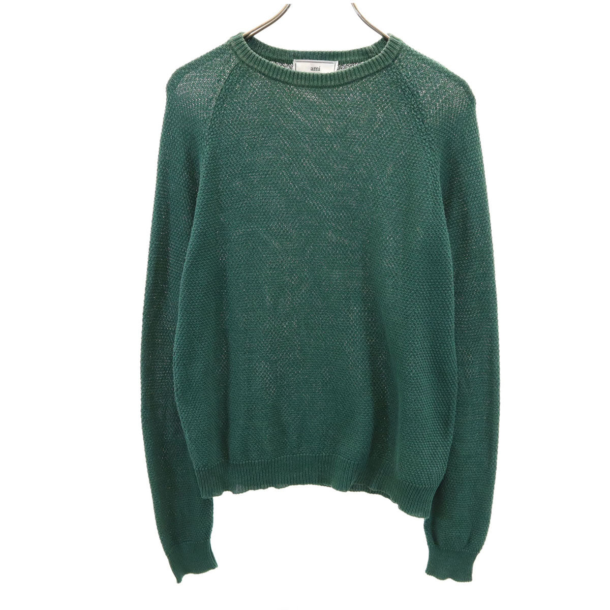 ami アミ ポルトガル製 長袖 ニット XS グリーン レディース