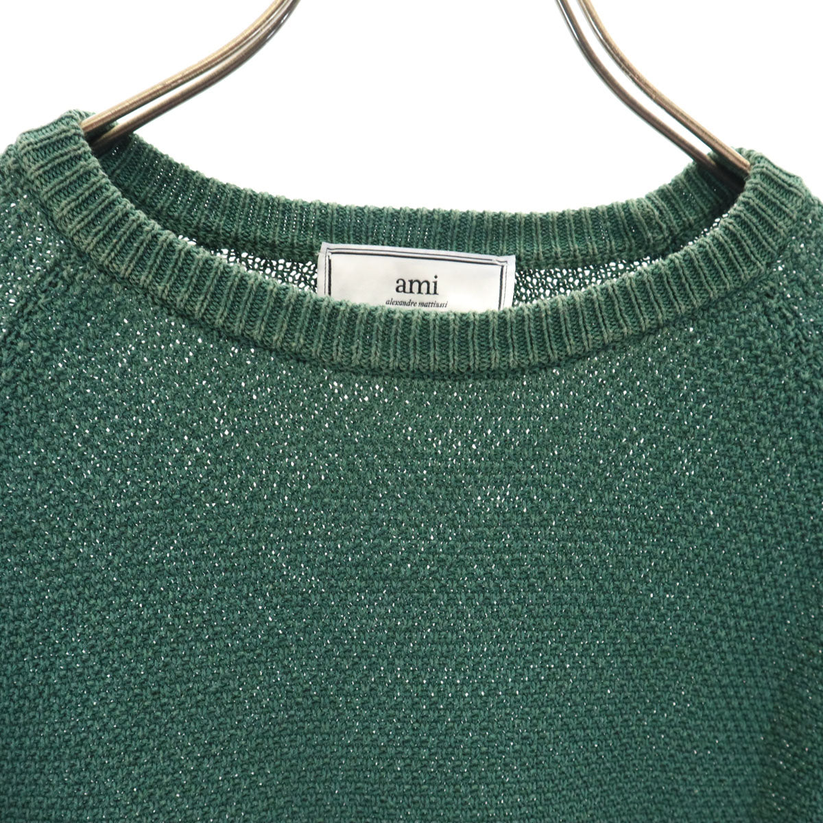 ami アミ ポルトガル製 長袖 ニット XS グリーン レディース