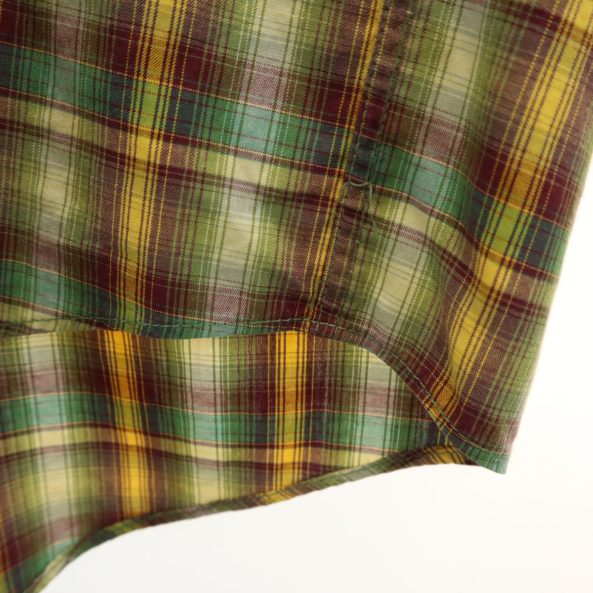 Burberrys バーバリーズ 90s オールド 白タグ オンブレチェック柄 長袖 コットンシャツ L C-TK83 メンズ