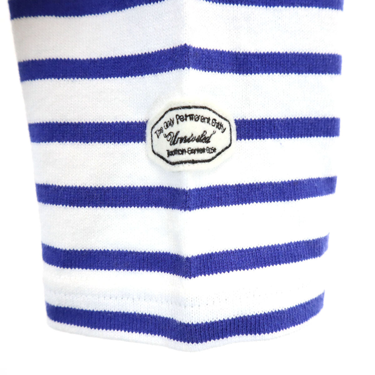 UNRIVALED アンライバルド 日本製 ボーダー柄 7分袖 バスクシャツ 2 ホワイト メンズ