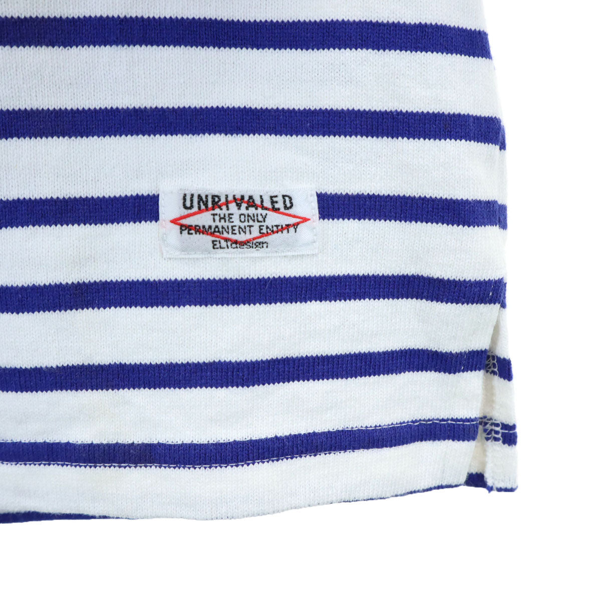 UNRIVALED アンライバルド 日本製 ボーダー柄 7分袖 バスクシャツ 2 ホワイト メンズ