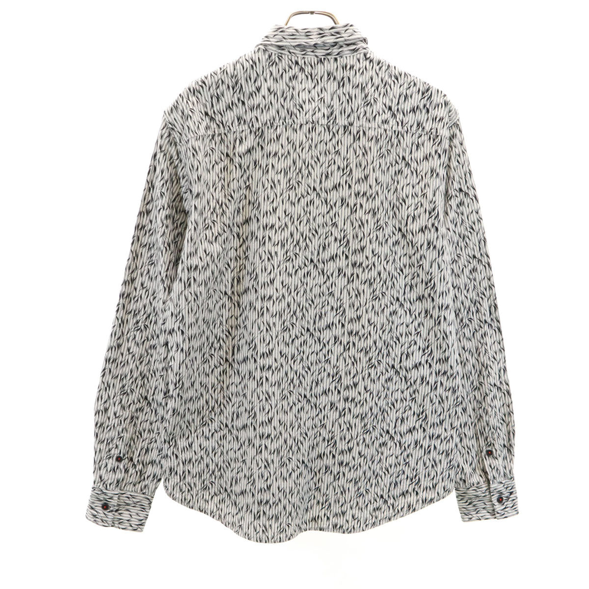 ARMANI EXCHANGE アルマーニエクスチェンジ ストライプ柄 長袖 オックスフォード シャツ M ホワイト 他 比翼 メンズ