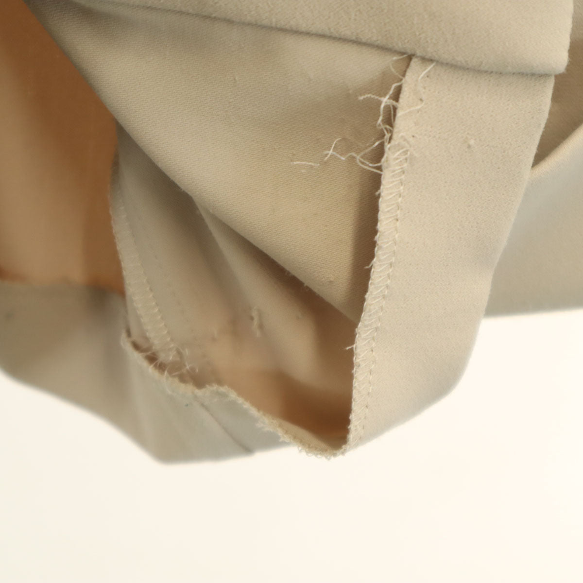 FOXEY NEW YORK フォクシーニューヨーク 日本製 7分袖 ジャケット 40 ベージュ ストレッチ レディース