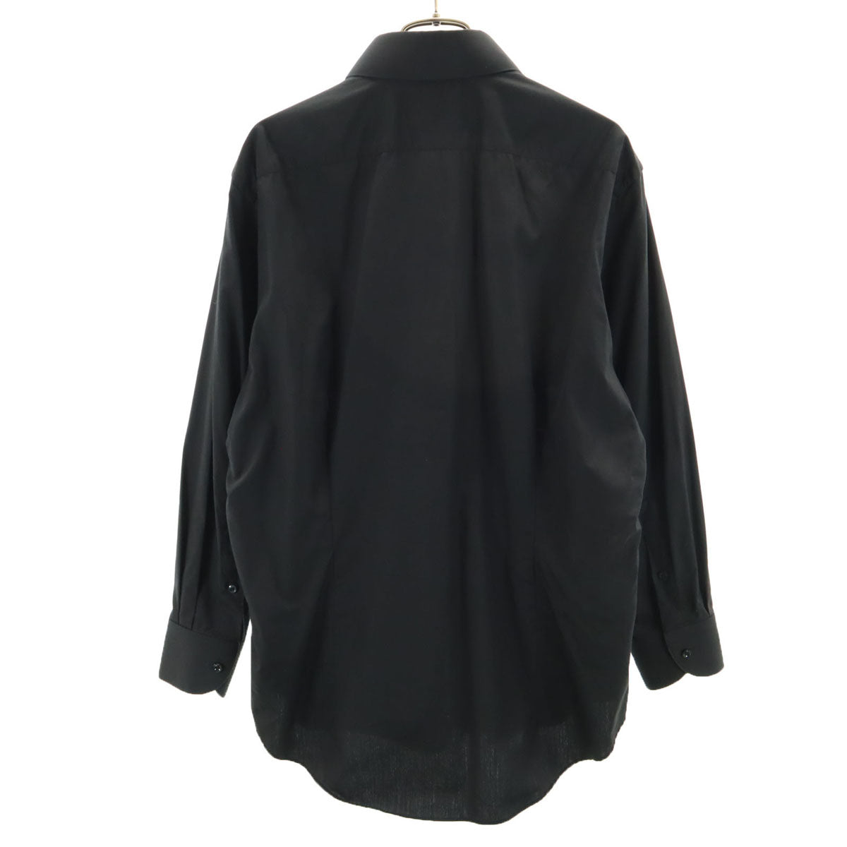 ブリオン 日本製 長袖 コットンシャツ ブラック メンズ