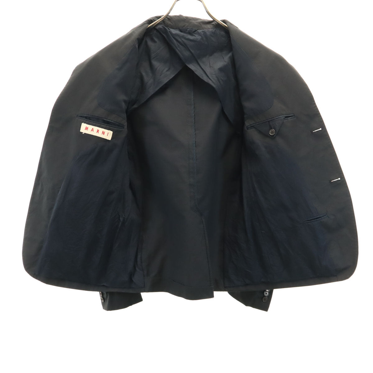 MARNI マルニ イタリア製 テーラードジャケット 50 チャコールブラック ブレザー レディース