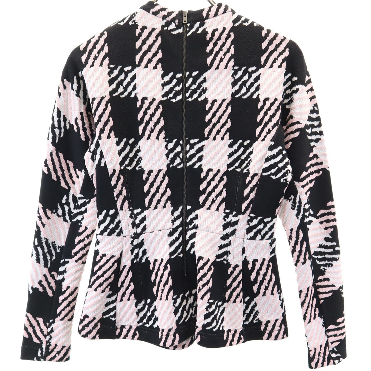 MARNI マルニ イタリア製 チェック柄 長袖 カットソー 38 ピンク×ブラック レディース