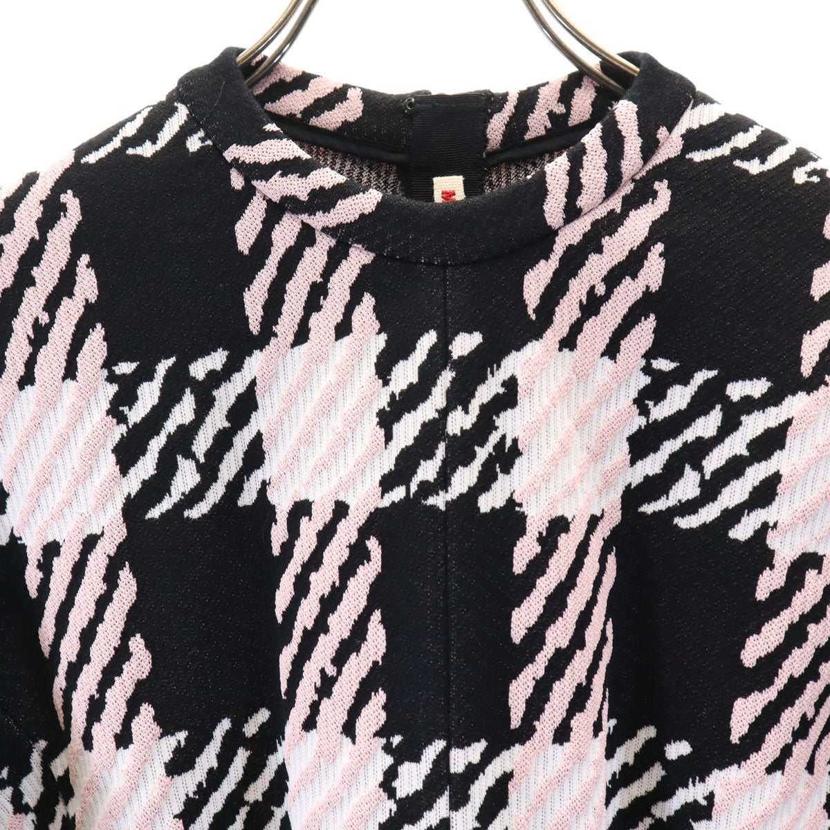 MARNI マルニ イタリア製 チェック柄 長袖 カットソー 38 ピンク×ブラック レディース