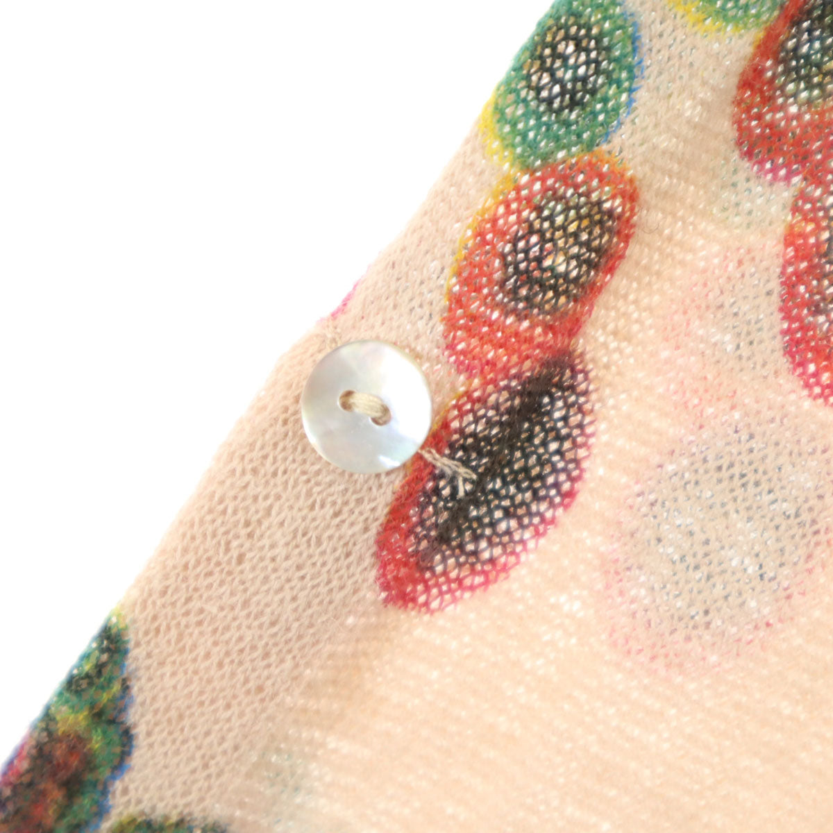 Desigual デジグアル 総柄 長袖 カーディガン M ベージュ レディース