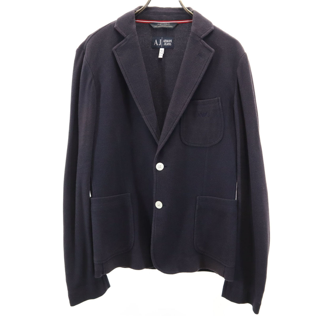 ARMANI JEANS アルマーニジーンズ 30周年記念 テーラードジャケット M ネイビー メンズ