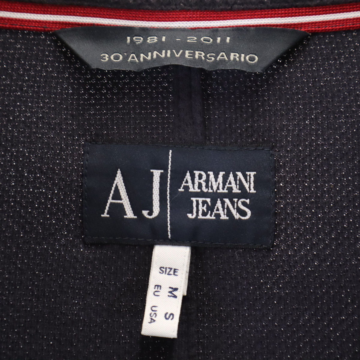 ARMANI JEANS アルマーニジーンズ 30周年記念 テーラードジャケット M ネイビー メンズ