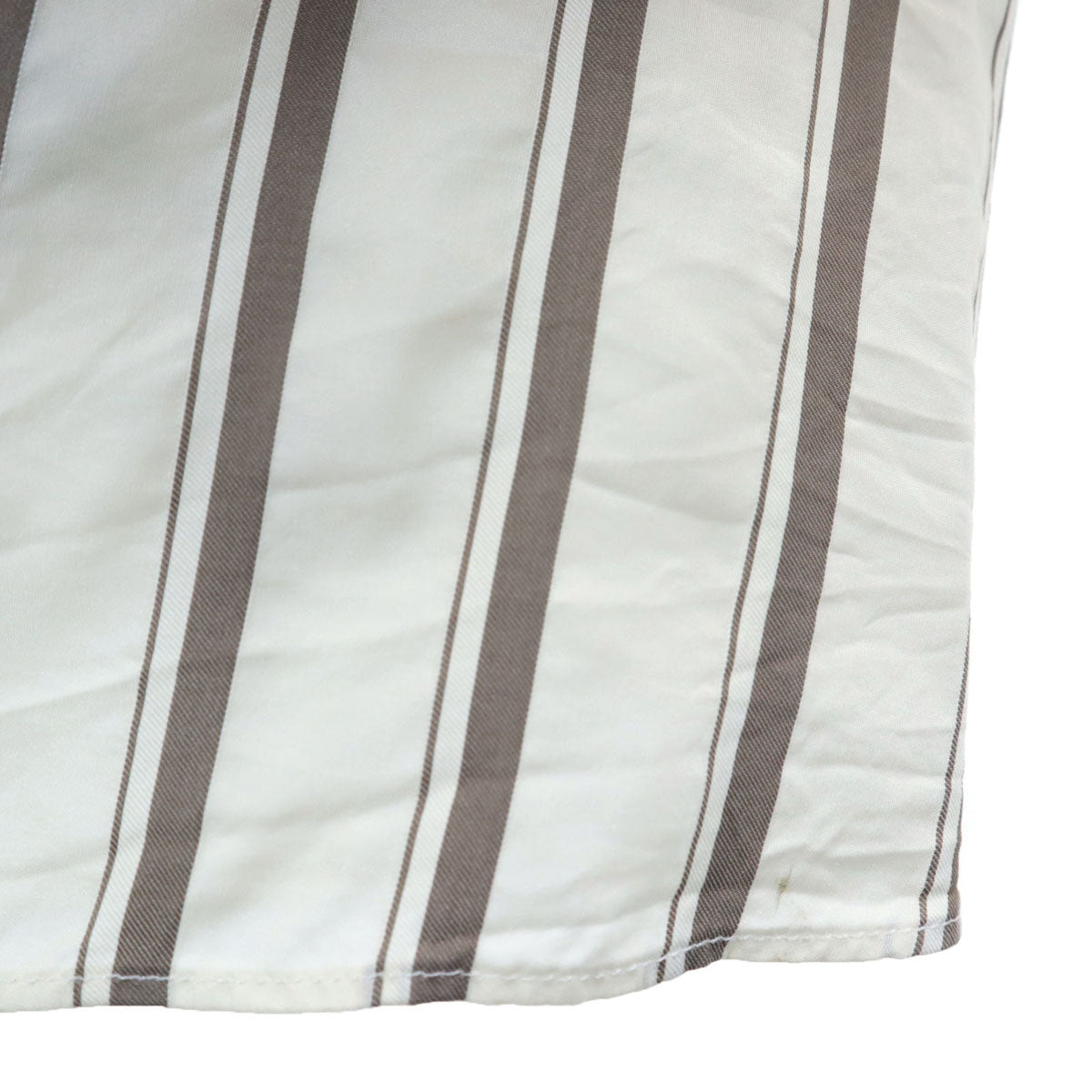 Brunello Cucinelli ブルネロクチネリ イタリア製 ストライプ柄 ベスト M アイボリー レディース
