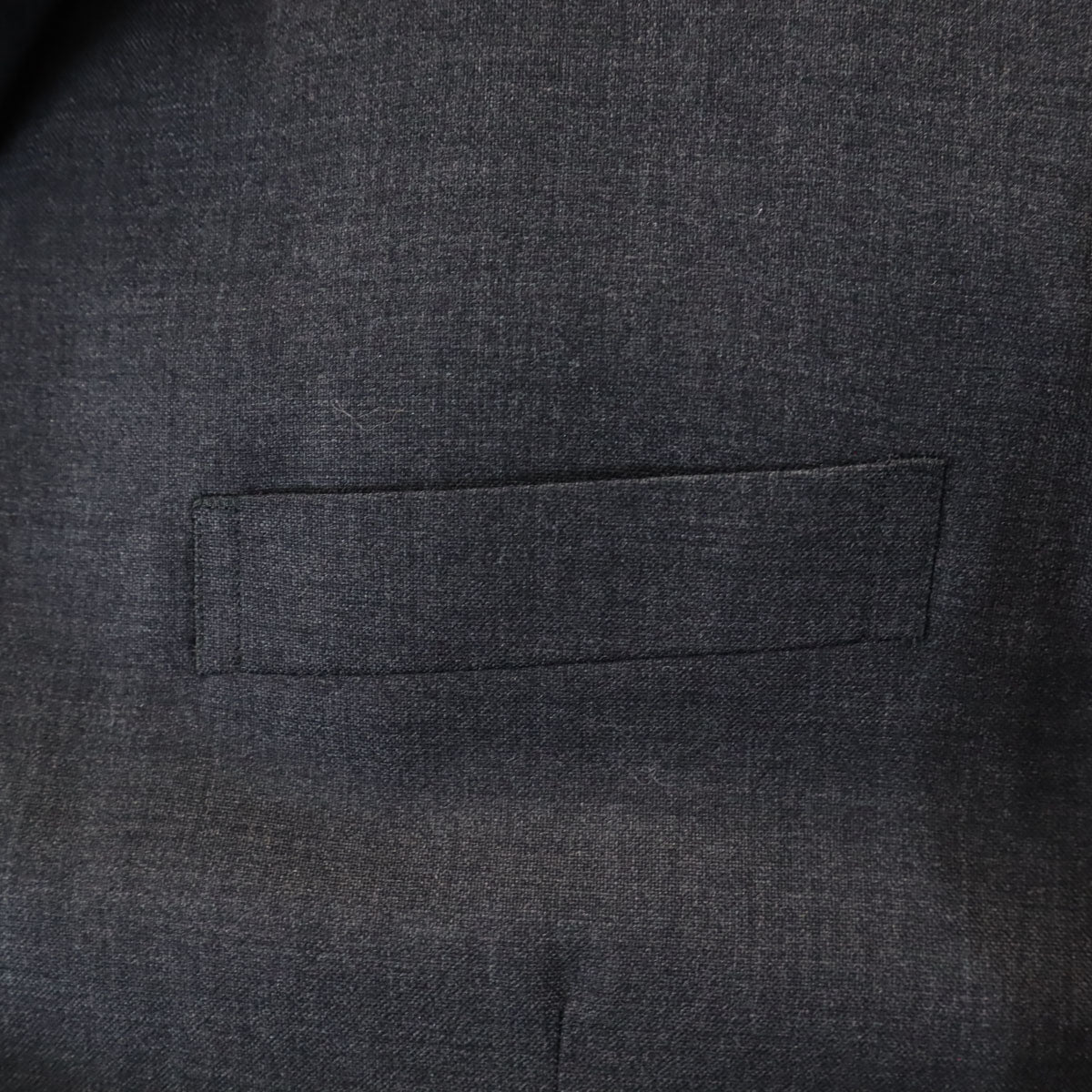 BALMAIN バルマン ウールブレンド テーラードジャケット ダークグレー メンズ