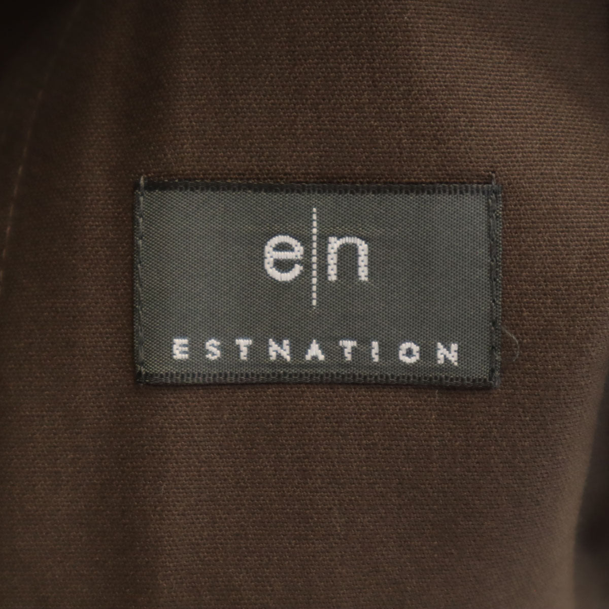 ESTNATION エストネーション 日本製 スタンドカラー ジャケット M ブラウン レディース