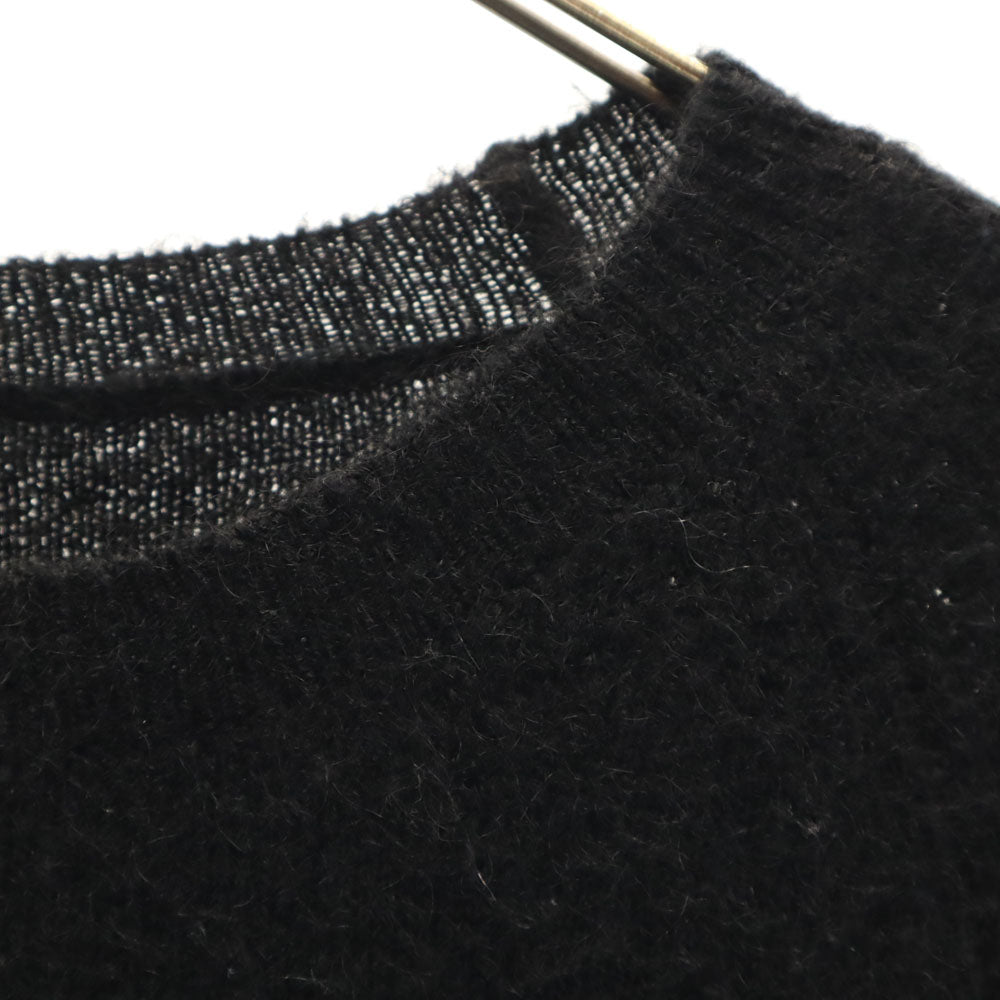 NEIL BARRETT ニールバレット モヘヤブレンド 長袖 スキニーフィット セーター XS ブラック ニット メンズ