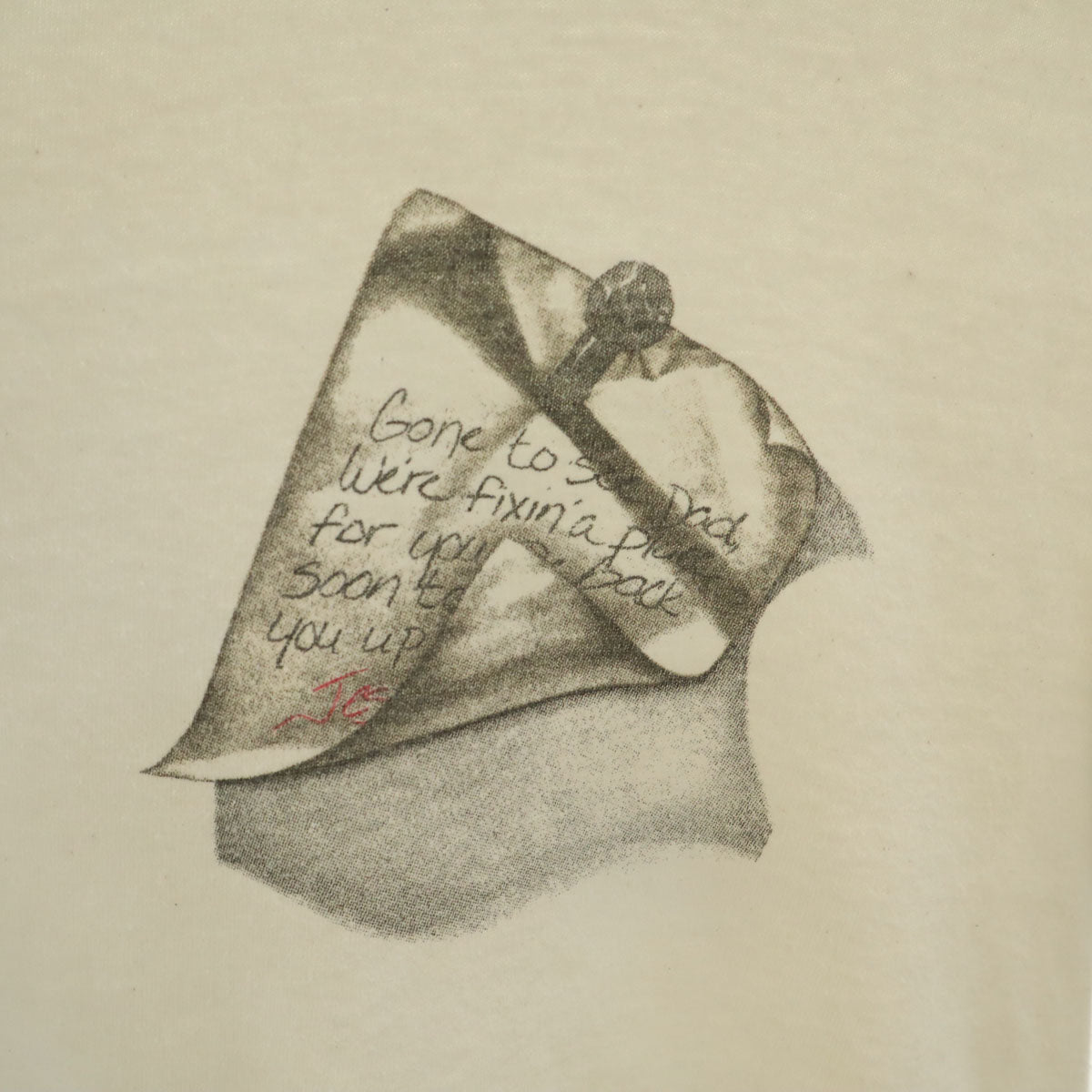 DELTA デルタ 90s オールド 十字架 半袖 ジーザス Tシャツ L アイボリー JESUS メンズ